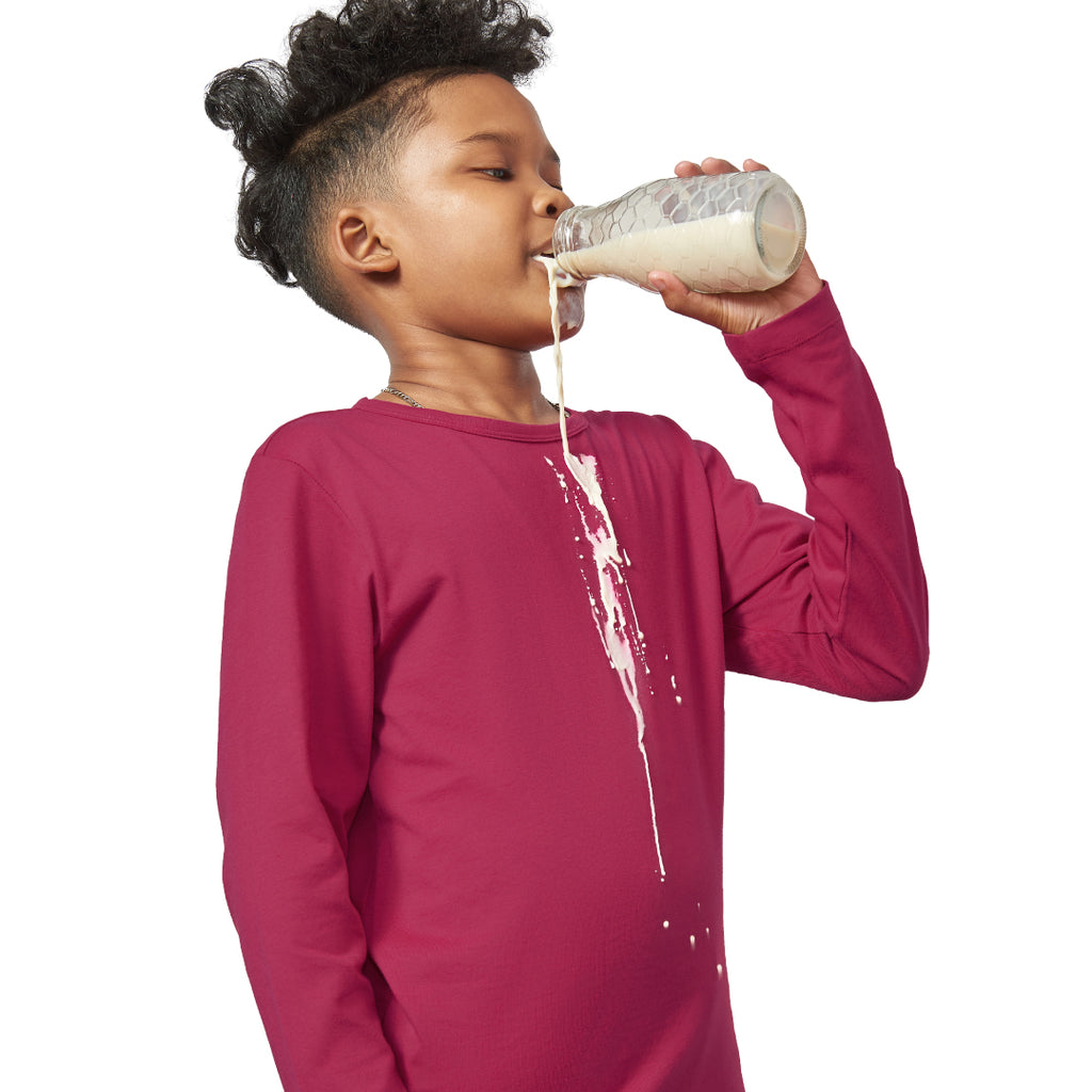 Stain-Repel Kids Long Sleeve Shirts